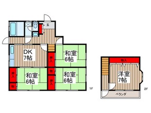 幸手市千塚ハウスの物件間取画像